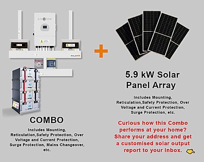 12.0 kW SUNSYNK 3-Phase Hybrid - FREEDOM WON Combo, c/w 4x 5.0 kWh Lithium Batteries