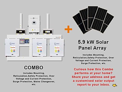 12.0 kW SUNSYNK 3-Phase Hybrid - HUBBLE Combo, c/w 3x 5.5 kWh Lithium Batteries