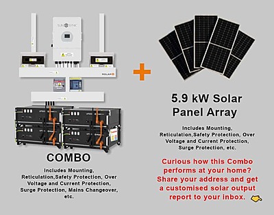 12.0 kW SUNSYNK 3-Phase Hybrid - PYLONTECH Combo, c/w 4x 4.8 kWh Lithium Batteries