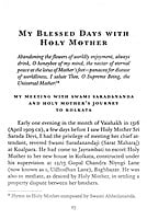 My Blessed Days With Holy Mother My Blessed Days With Holy Mother