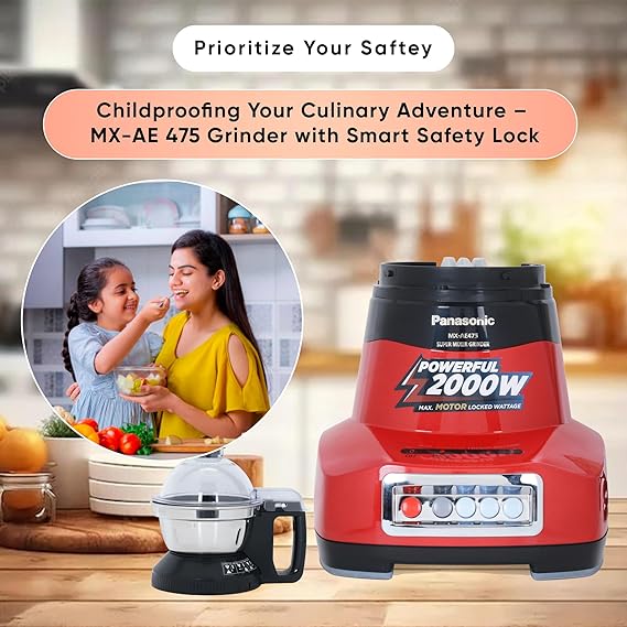 Panasonic MONSTER AE475 750 Juicer Mixer Grinder (4 Jars)