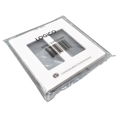 2-Gang Screwless Snap-On Decorator Wall Plate - White