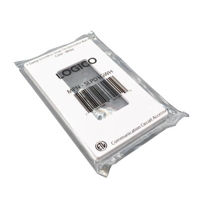 1-Gang Screwless Snap-On Decorator Wall Plate - White