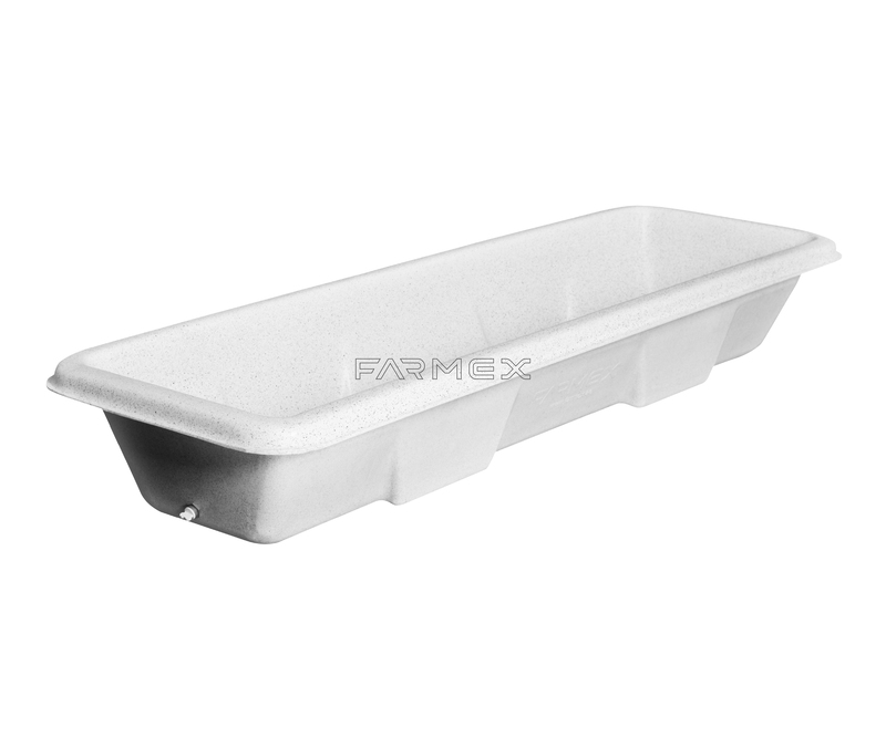 Farmex Feeder Trough 240 Liter White Solo