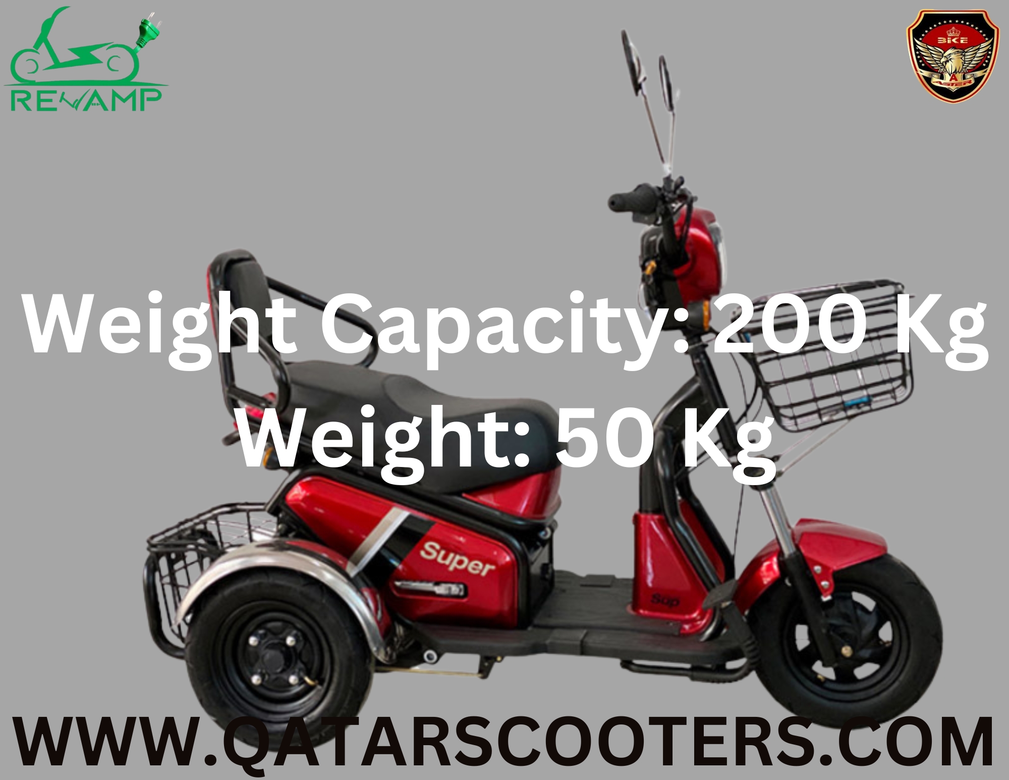 Revamp 3-Wheeler Electric Scooter (T20) Revamp 3-Wheeler Electric Scooter (T20)