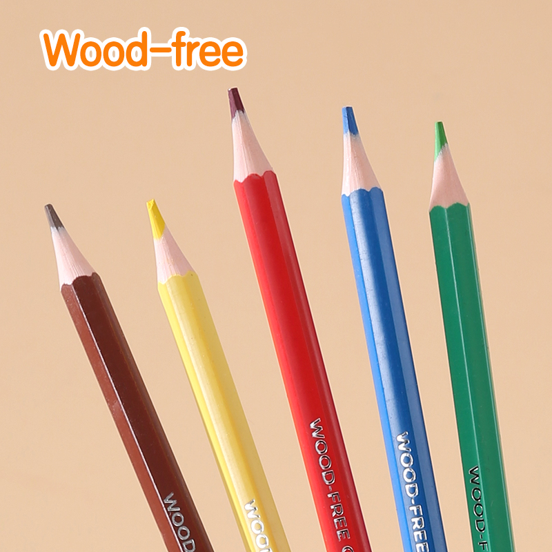DELI UC101-6 FULL-SIZE COLOR PENCILS, 6 COLORS