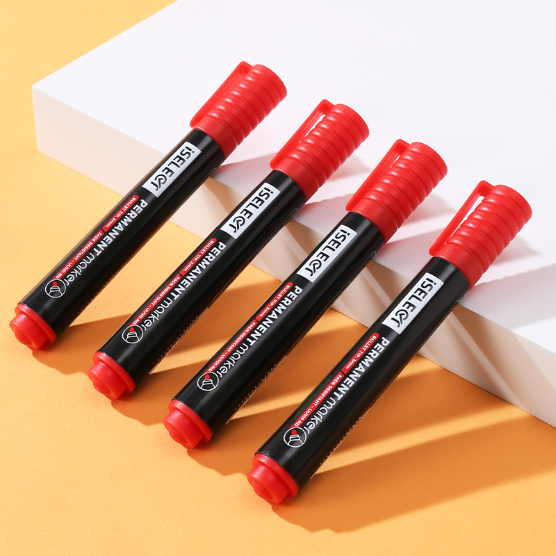 DELI UU101-RD ISELECT PERMANENT BULLET MARKERS RED