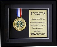 TATA STARBUCKS PLAQUES TROPHY