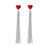 Sterling Silver Heart Earrings