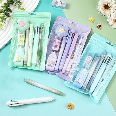 Amazkart 7 Pcs Cute Stationery Set Amazkart 7 Pcs Cute Stationery Set