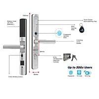 LOCKTON 'E-Series' Euro Narrow Leverset Smart Door Lock