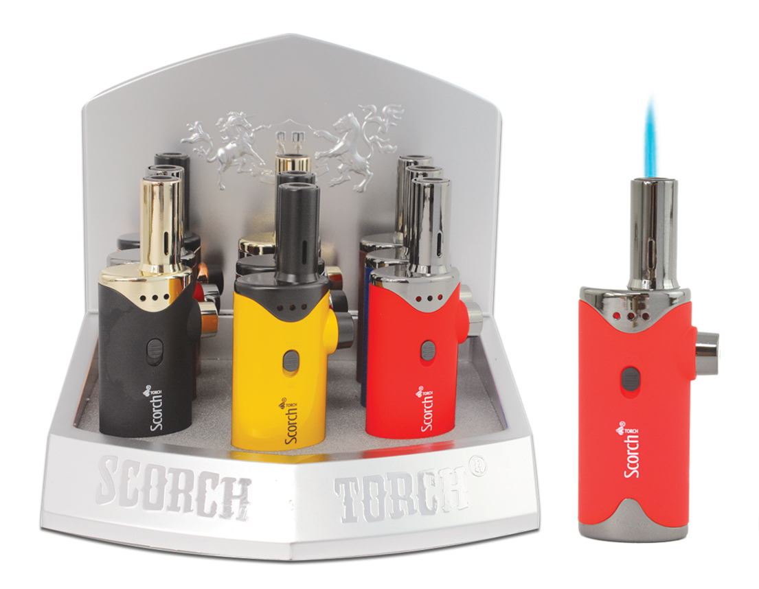 Scorch - Tank Torch with Hold Button - 9CT Display (61631) Scorch - Tank Torch with Hold Button - 9CT Display (61631)