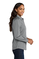 Port Authority® Women's Long Sleeve Carefree Poplin Shirt - LW100
