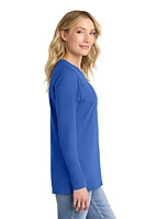 Port & Co™ Women's Long Sleeve Core Cotton Tee - LPC54LS