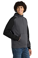 Sport-Tek®  Tech Fleece Colorblock 1/4-Zip Hooded Sweatshirt - ST249