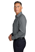 Brooks Brothers® Wrinkle-Free Stretch Pinpoint Spread Collar Shirt - BB18012