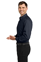 Port Authority® Long Sleeve Carefree Poplin Shirt - W100
