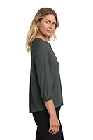 Mercer+Mettle® Women's Stretch Crepe 3/4-Sleeve Blouse - MM2011