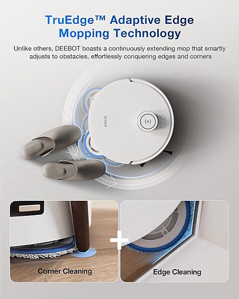 Ecovacs DEEBOT T30 PRO OMNI Robot Vacuum Cleaner - 11,000Pa, 290min Runtime