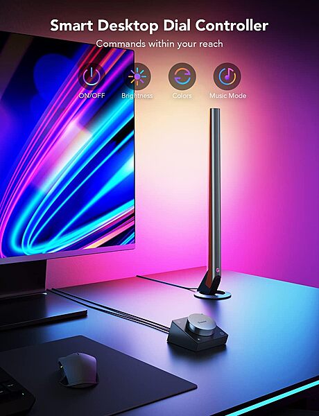 Govee Smart Gaming Light Bars (42cm high) - RGBIC, Razer Chroma/Synapse 3 -UNBOXED DEAL