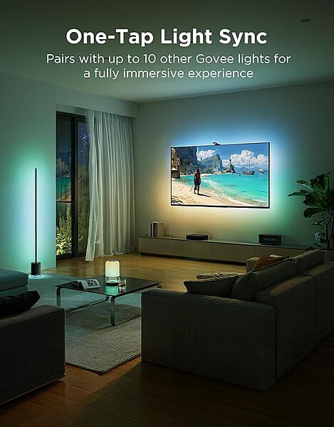 Govee TV Backlight 3 Pro with HDR Triple Camera, 5-in-1 RGBWWIC LED Strip Lights That Change with 75-85 Inch TVs, 75LEDs/m, Supports AI Filter, Smart App and Voice Control, DreamView Sync