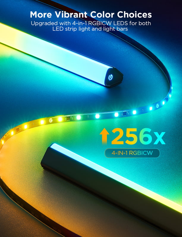 Govee TV Backlight 3 Lite Kit  With Strip Light and Light Bar