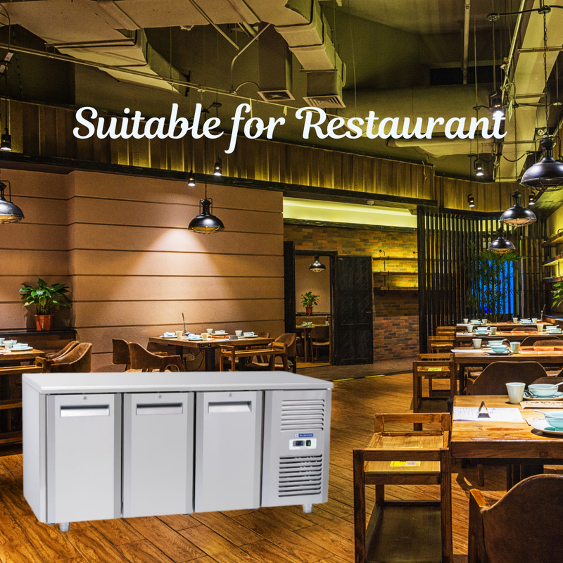 Adjustable shelves in a Blue Star GC Series Under Counter Freezer for customized storage