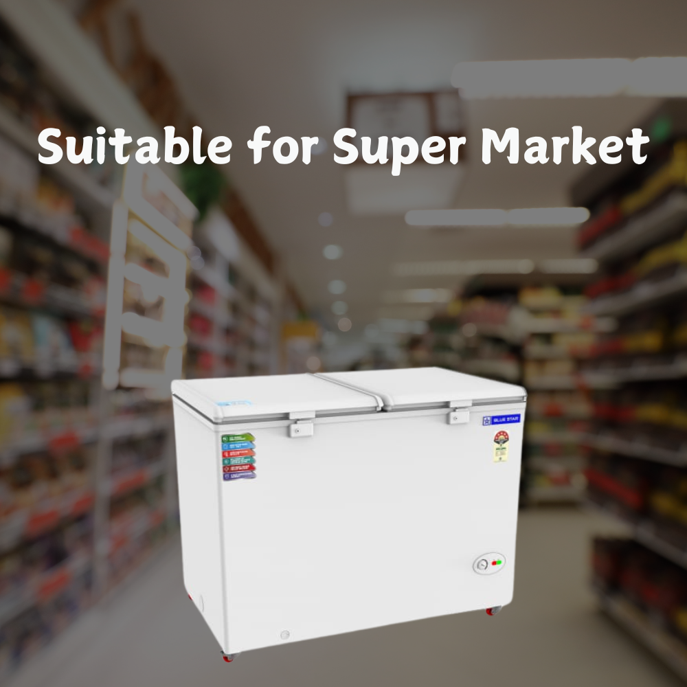 Suitable for Super Market: Blue star 400 litre Deep freezer Price