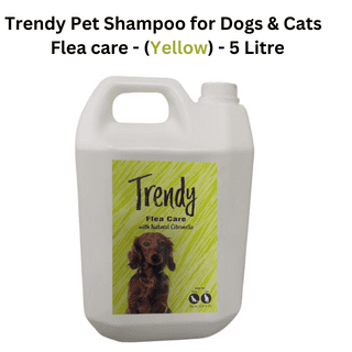 Trendy Pet Shampoo  Flea care - (Yellow) - 5 Litre Trendy Pet Shampoo  Flea care - (Yellow) - 5 Litre