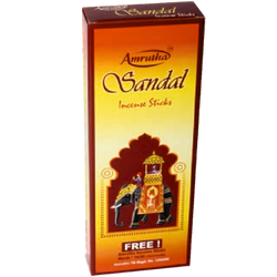 Amrutha Sandal Premium Incense Sticls 100g Box