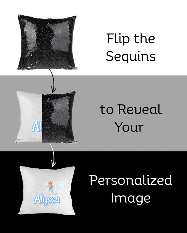 Personalized Flip Sequin Pillow Cover