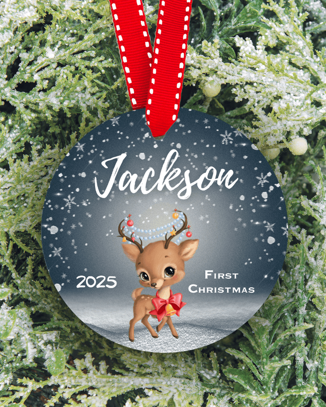 Personalized First Christmas Ornament 2025