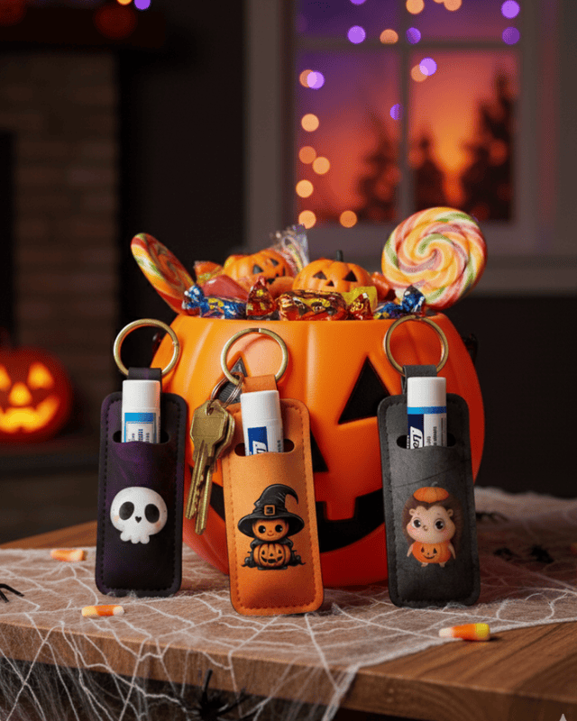 Halloween Lip Balm Keychain