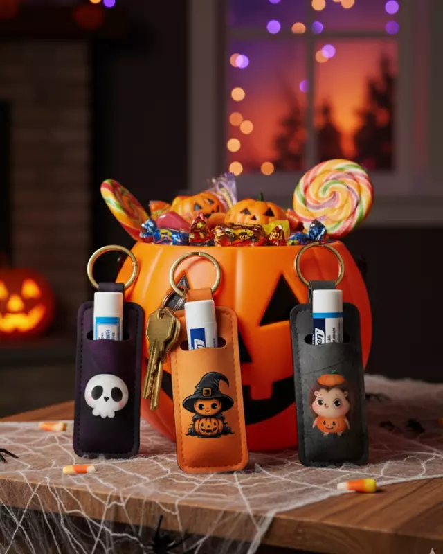 Halloween Lip Balm Keychain