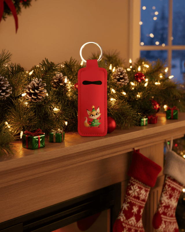 Christmas Lip Balm Keychains