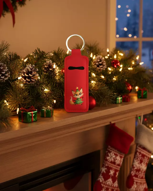 Christmas Lip Balm Keychains