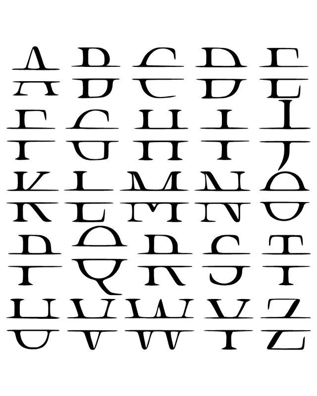 Personalized Monogram Coaster, Set of 4