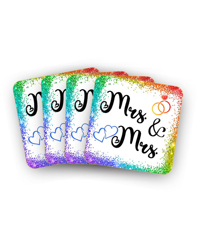Pronoun Coasters, Set of 4