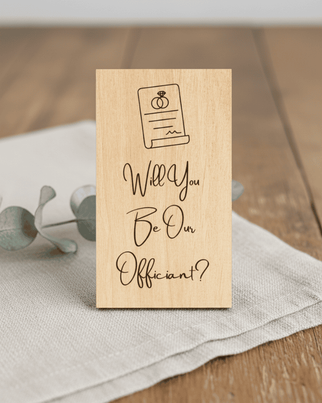 Officiant Proposal Card