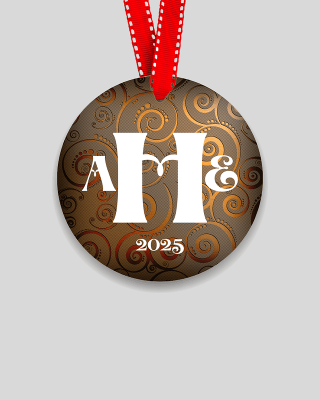 Monogram 2025 Ornament
