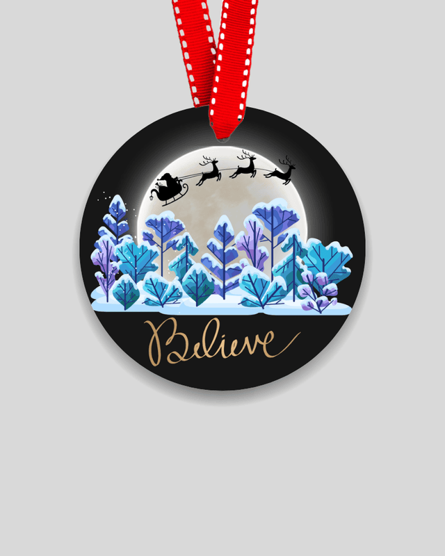 Believe Christmas Ornament