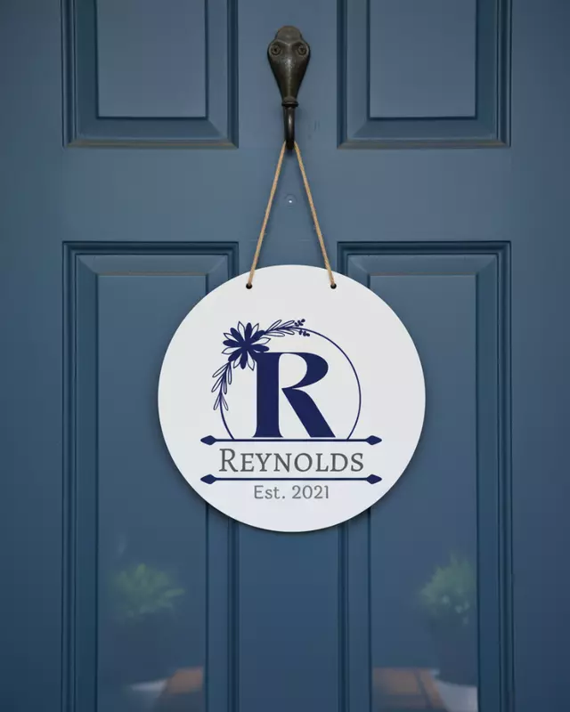 Personalized Family Established Door Sign