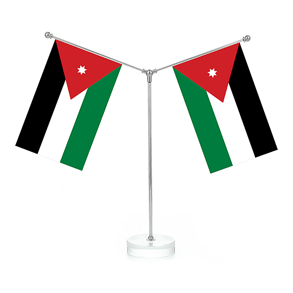 Double flag stand crystal