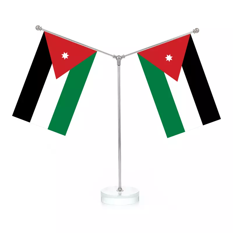 Double flag stand crystal