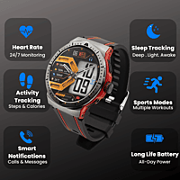 Smart Watch with Fitness Tracking - Full Touch Screen, Heart Rate & Notifications