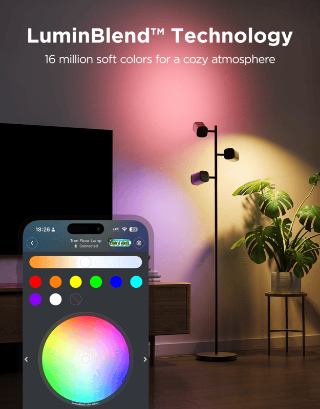 Govee RGBWW Tree Floor Lamp Compatible with Matter