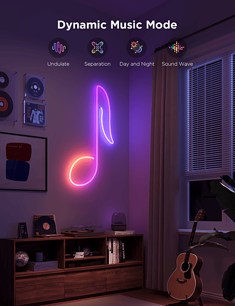 Govee 3M Neon Preinstalled Strip Light White support Matter