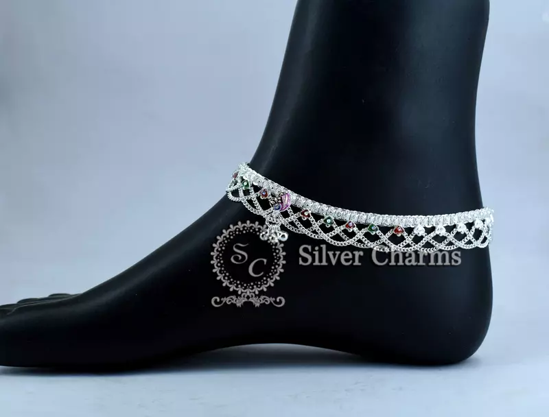 50 Gram Silver Payal Price