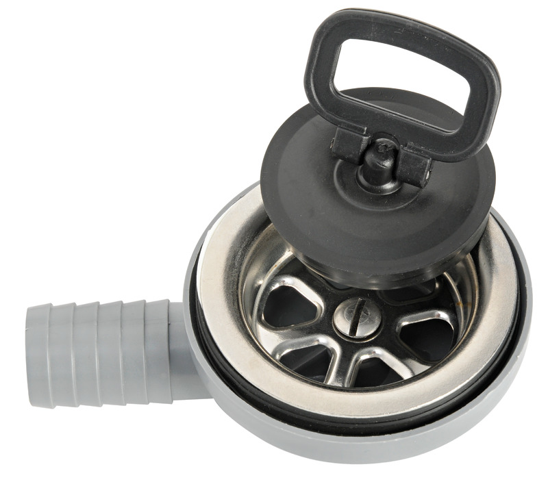 Side drain 90� SS + moplen � 25 mm