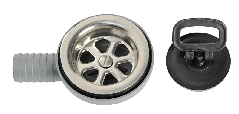 Side drain 90� SS + moplen � 25 mm